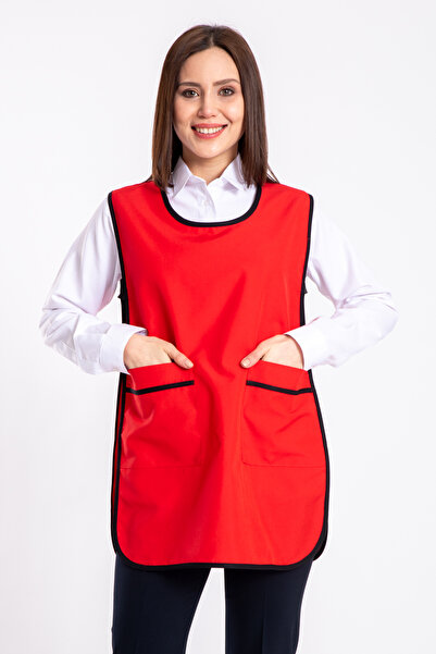 DAŞ ÜNİFORMA Open Collar Gilet Apron Work Uniform