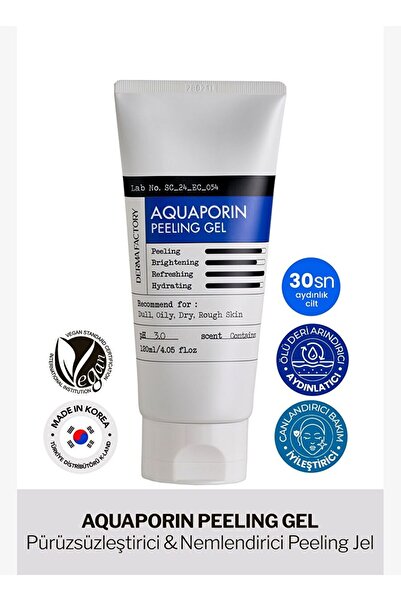 DERMA FACTORY Aydınlatıcı ve Pürüzsüzleştirici Selüloz Peeling Gel Aquaporin ...