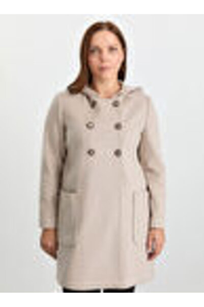 Selen Ekru Kadın Normal Kaban 25KSL9509