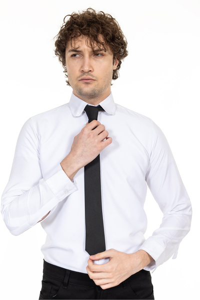 DAŞ ÜNİFORMA ربطة عنق رجالية رفيعة من نوع دوبي، ربطة عنق للنادل، زي عمل