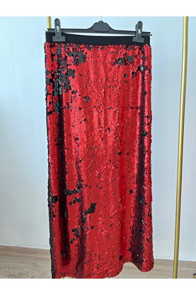 My Glowya Pul payetli Tasarım Uzun Etek