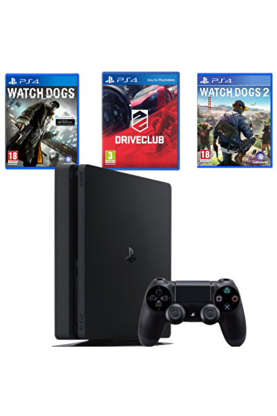 Sony PlayStation 4 PS4 SLIM 500GB Package + Controller + 3 Games (Second-Hand)