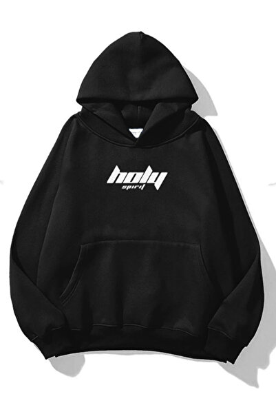 LG LAGULER Hanorac Holy Spirit cu imprimeu Unisex supradimensionat Swea trico...