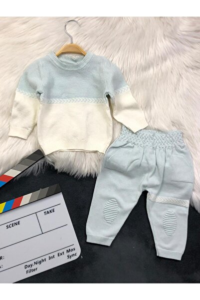 zavera for kids Baby Boy Color Detailed Knitwear Double Set - 100% Cotton