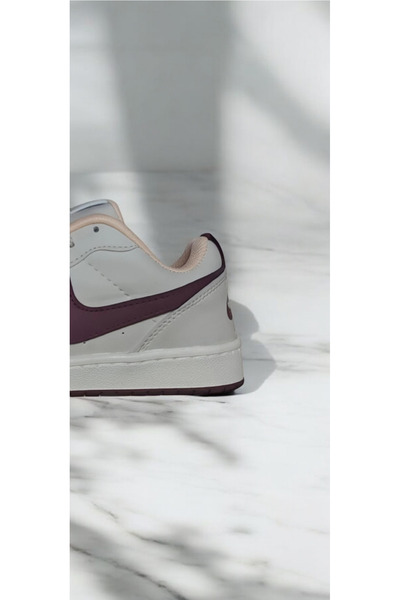 NiLi Unisex Sneaker Sports Shoes Beige Burgundy