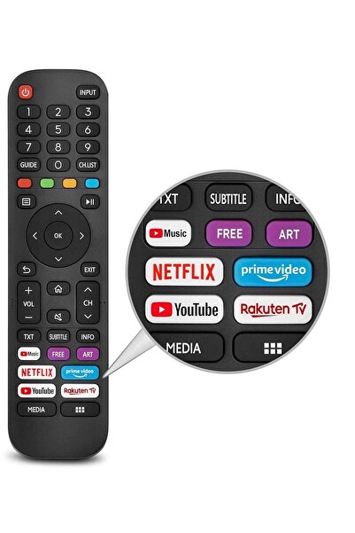 Generic جهاز تحكم عن بعد عالمي بديل جديد متوافق مع تلفزيون VIDAA EN2G30H