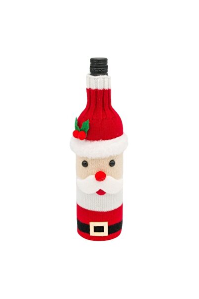 zola wine bottle cover for holidays, Santa Claus design, 11x31 cm
