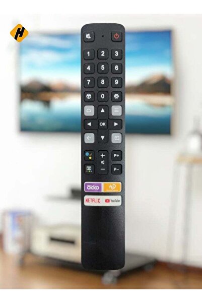 Generic جهاز التحكم عن بعد البديل RC901V FMR8 مناسب لأجهزة تلفزيون TCL Smart LCD LED