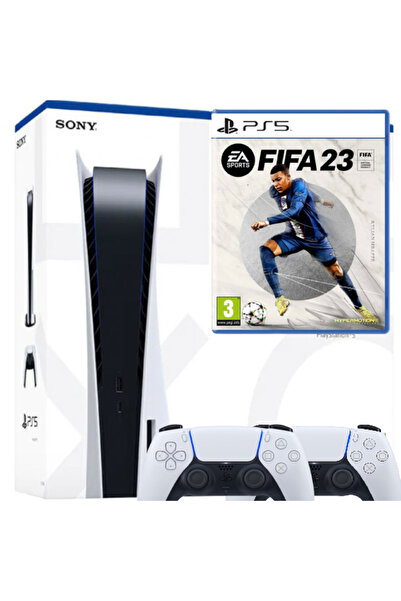 Sony PlayStation 5 PS5 Disk Edition + Controler suplimentar + FIFA 23 (Second-hand)