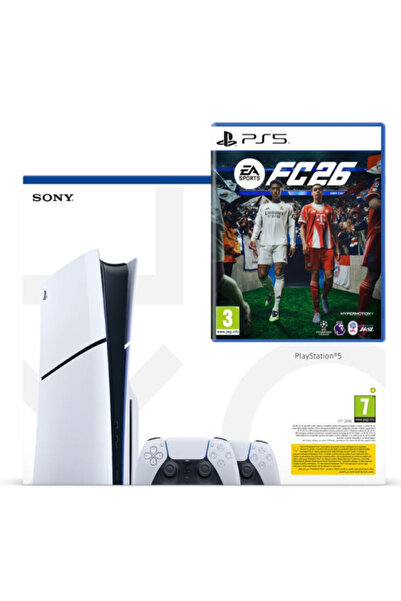 Sony Consolă PlayStation 5 PS5 SLIM + 2 Controllere Second-Hand SH + Joc FC 26 Second-Hand SH