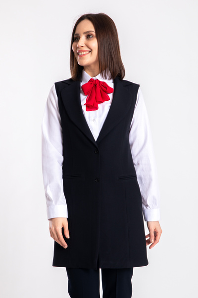 DAŞ ÜNİFORMA Classic Women's Waitress Tunic Black Work Uniform