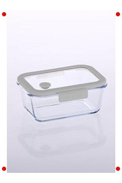 ulupazarlama 800 ml Vacuum Glass Storage Container - Gray