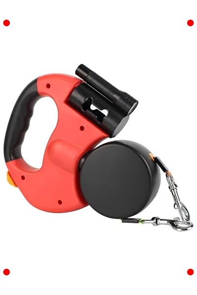 markentegra Double Dog Leash: Automatic, 3m, with Led Flashlight, Tangle-Free