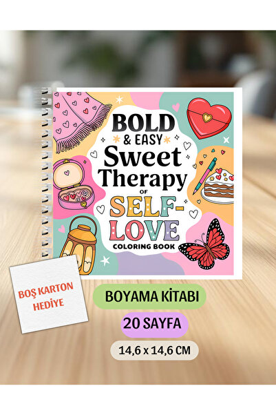 VORACRAFT Boyama Kitabı, Therapy Self Love Coloring Book Boyama KU0004