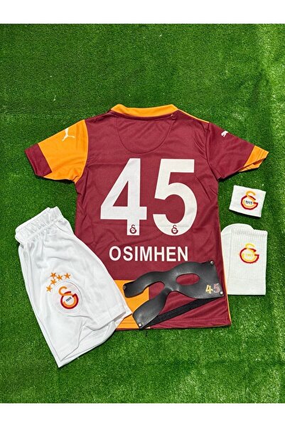 Lion Spor G/Ala/Tasa/Sieve 5 Star 2026 ///Vîctor Osîmhe.N/ 45 Home Kids Jerse...