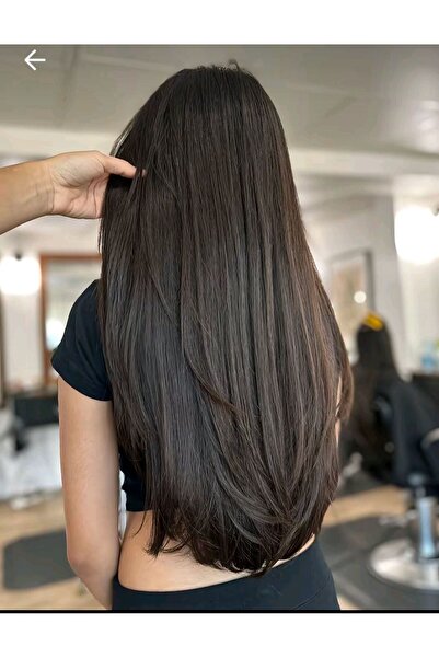 Trendpostiş 3 lü Set – Kahverengi Yarımay Düz Çıtçıtlı Saç Postiş 60 cm 140 g...