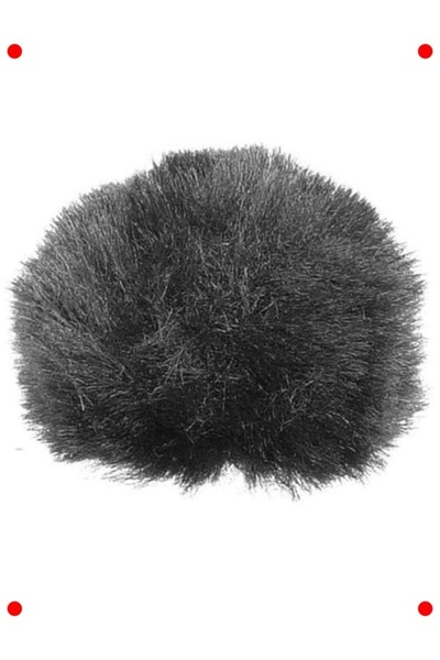 ulupazarlama Black Lavalier Microphone Windproof