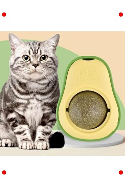 hepsiibirarada Avocado Catnip Ball Cat Toy | Adhesive Catnip