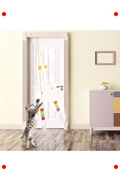 232premiumquality Elastic Self-Adhesive Cat Play Rod