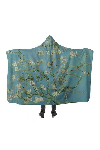 PASAJ HOME Almond Blossom Unisex Oversize Kapşonlu Battaniye