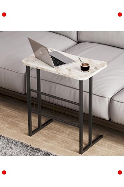 ulupazarlama حامل كروي متعدد الوظائف بأرجل معدنية بنمط رخامي