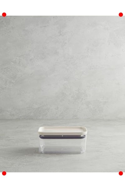 markentegra Practical Plastic Storage Container (700 Ml, Cream)