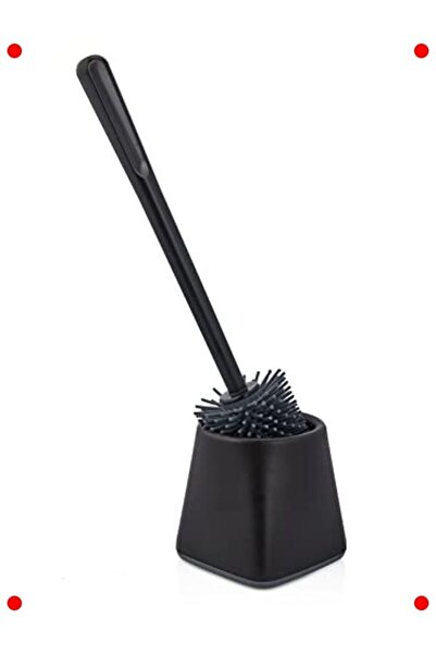 markentegra فرشاة المرحاض السيليكونية - مربعة سوداء