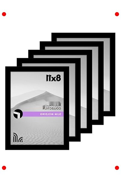 markentegra Black Gallery Frame Set: Wall and Tabletop Decor