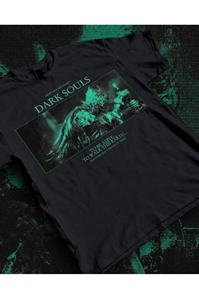 l'eivor Dark Souls - Don'T You Dare Printed Cotton T-Shirt