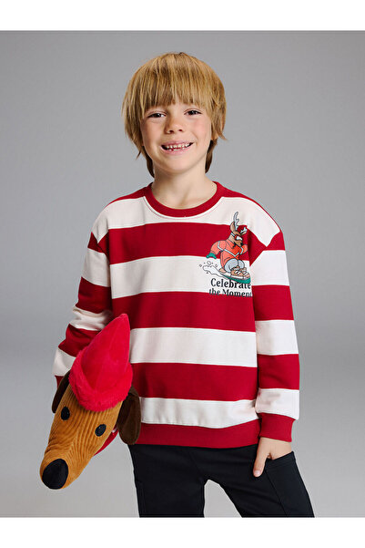LC Waikiki I Zero Roba Collar Striped Boys' Thick Sweatshirt from Freezen Store