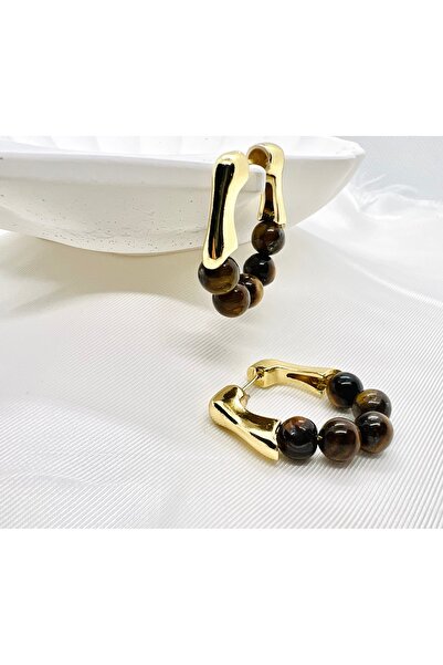 Lumel Takı Sıra İnci Halka Küpe