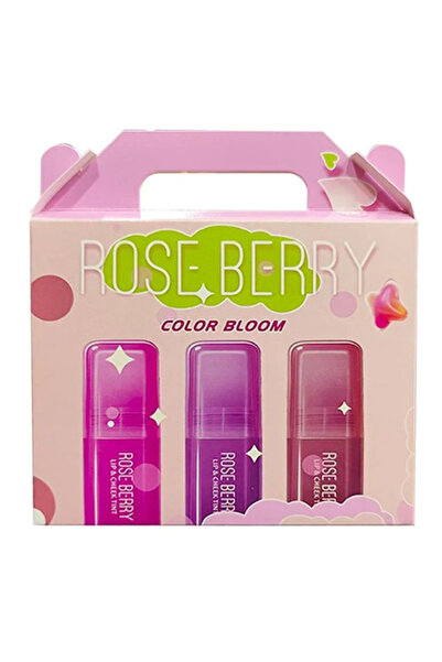 ROSE BERRYY مورد الشفائف والخدود مورد الجلي 3 قطع