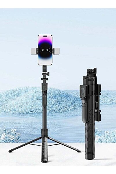 Yesido Aluminum Alloy Selfie Stick Tripod 170cm with Wireless Remote & LED Light