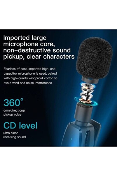 Yesido Dual Wireless Lavalier Microphone for iPhone 16/15, Android & USB-C Laptops