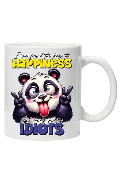 CRD PRINT Personalized mug "I've found the key to happiness ...", CRD PRINT, 330ml, white