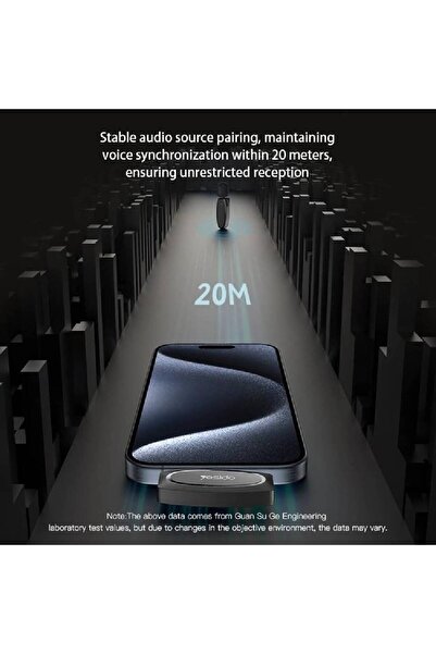 Yesido Dual Wireless Lavalier Microphone for iPhone 16/15, Android & USB-C Laptops