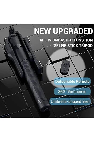 Yesido Aluminum Alloy Selfie Stick Tripod 170cm with Wireless Remote & LED Light