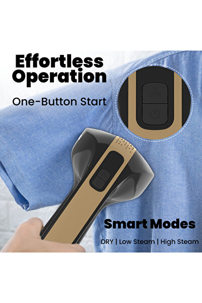 MORTEK SteamVAC 2in1 steam & vacuum iron 2500Pa, fast heat, dry mode, with free travel bag & glove.