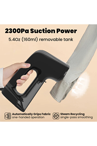 MORTEK SteamVAC 2in1 steam & vacuum iron 2500Pa, fast heat, dry mode, with free travel bag & glove.