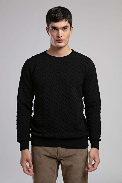 Lee Cooper Jefta men's round neck sweater black