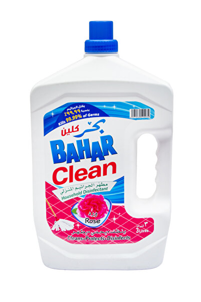 Bahar Clean Rose Disinfectant, Multipurpose Cleaner for Floors, Kitchen & Bathroom, 3 L