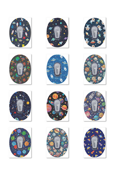 Dia BandTR Uzay - Dexcom G6 Sensör Koruyucu Bant 12'li Paket