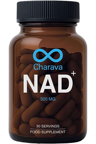CHARAVA NAD+ 500 ملغ - 30 كبسولة - امتصاص مُحسَّن - مُعزِّز NAD+