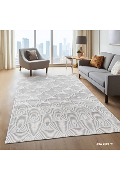 Art weaver Curves Pattern Rectangular Polyester Area Rug 120 x 170cm