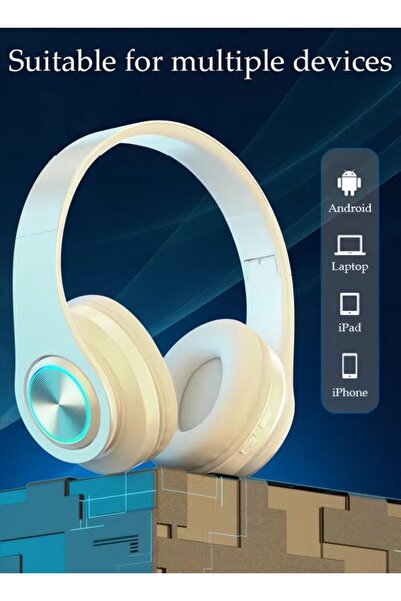 DOMEET Luminous Wireless Headphones Active Noise Cancelling Bluetooth Headphones