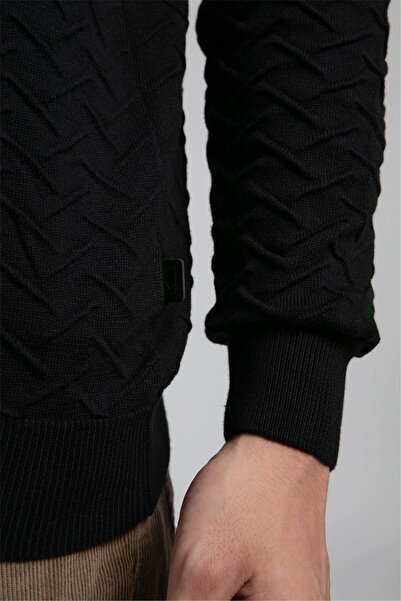 Lee Cooper Jefta men's round neck sweater black