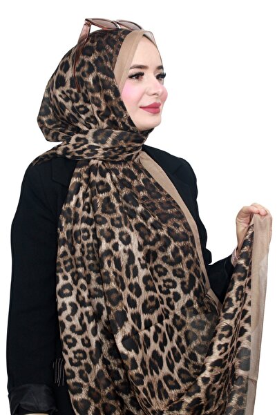 RUMİPEK Organic Cotton Soft Shawl Leopard Pattern Lightweight Stylish Shawl