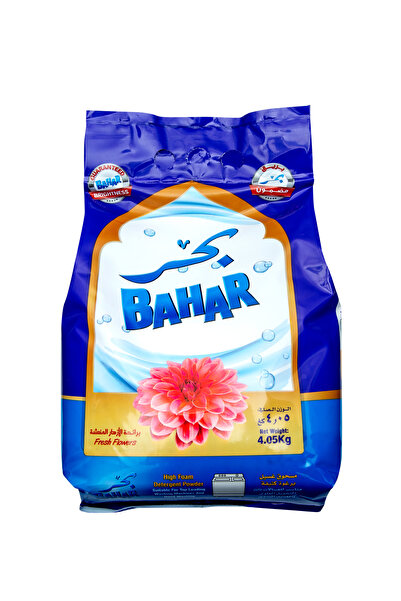 Bahar مسحوق غسيل، برائحة الزهور المنعشة، تنظيف قوي، عطر يدوم طويلاً، 4.05 كجم