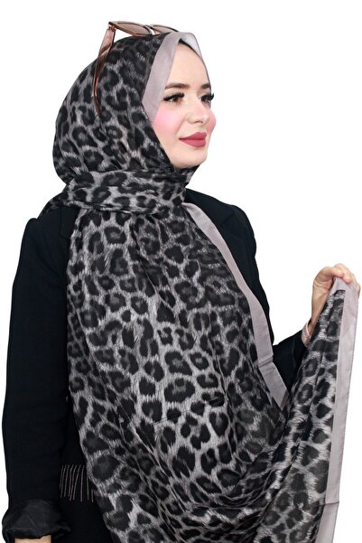 RUMİPEK Organic Cotton Soft Shawl Leopard Pattern Lightweight Stylish Shawl