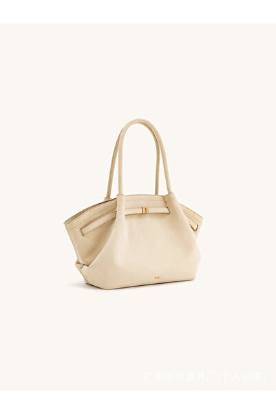 JW PEI Hana Medium Faux Suede Tote -White